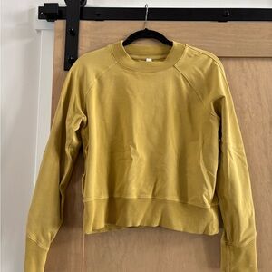 Lululemon Yellow Crewneck Sweatshirt